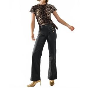 NEW Q2 leopard spandex top in brown